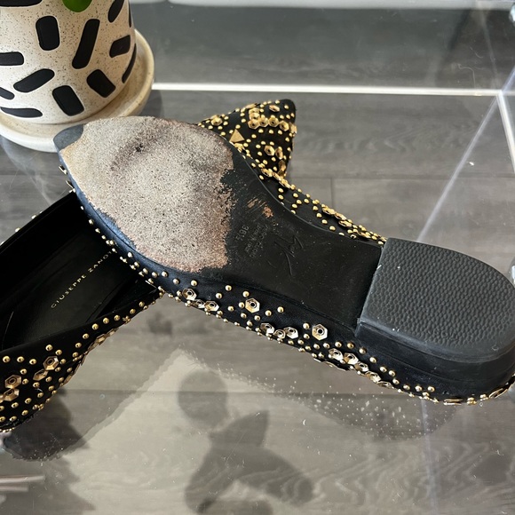 GIUSEPPE ZANOTTI | LEATHER POINTED TOE FLATS - Picture 10 of 11